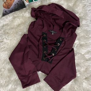 ✨Burgundy women’s pullover hoodie